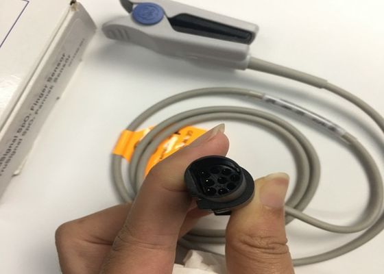 1M เครื่องใช้ในอุปกรณ์การแพทย์, GE Trusignal Spo2 Finger Sensor Ref TS-F1-H หัวกลม
