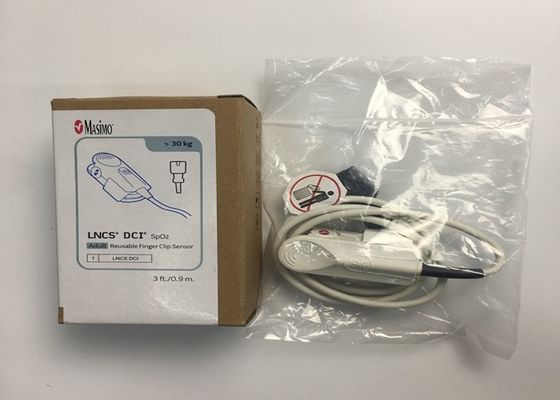 LNCS DCI SpO2 Masimo เครื่องตรวจจับสับนิ้วมือที่สามารถใช้ได้อีกครั้ง 9 ปิน Ref 1863 สําหรับผู้ใหญ่