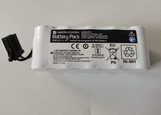 2800mAh แบตเตอรี่ชาร์จใหม่ Ni Mh, 12v Nkb 301v Nihon Kohden