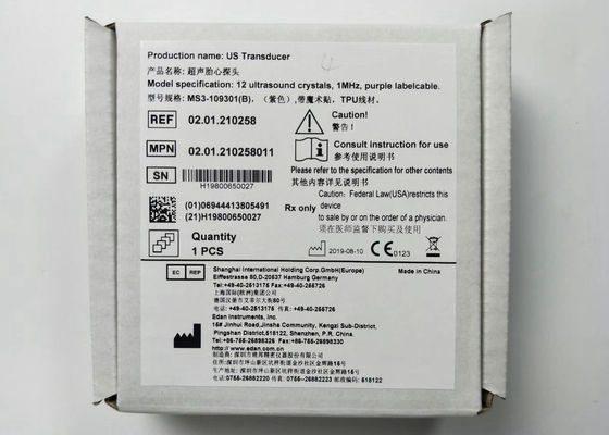 US Transducer Fetal Ultrasound Probe 4 Needle กันน้ํา IPX8 MS3-109301