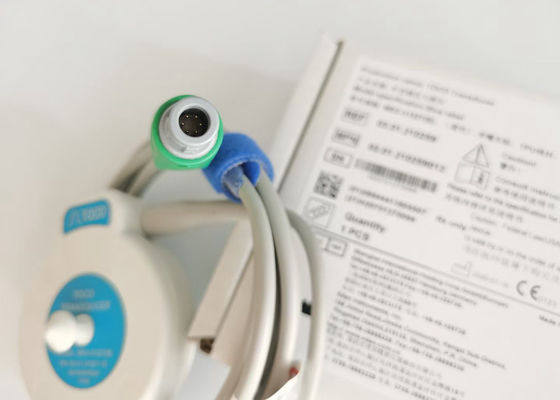 MS3-31527 Toco Transducer Probe 6 Needle Single Slot Blue Ribbon Velcro ความยาว 2.5 ม.
