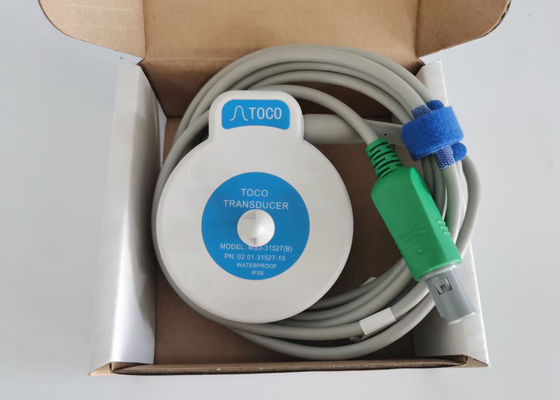 MS3-31527 Toco Transducer Probe 6 Needle Single Slot Blue Ribbon Velcro ความยาว 2.5 ม.