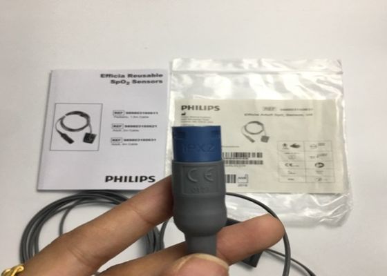 Phlip Efficia เครื่องตรวจจับ SpO2 สามารถใช้ได้อีกครั้ง หัว 8 ปิน 3M 989803160631