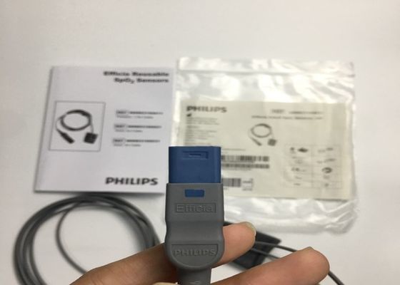 Phlip Efficia เครื่องตรวจจับ SpO2 สามารถใช้ได้อีกครั้ง หัว 8 ปิน 3M 989803160631