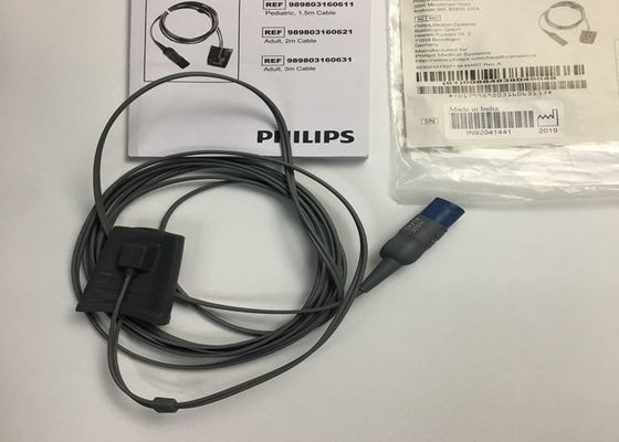 Phlip Efficia เครื่องตรวจจับ SpO2 สามารถใช้ได้อีกครั้ง หัว 8 ปิน 3M 989803160631