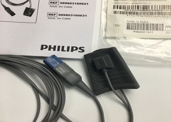 Phlip Efficia เครื่องตรวจจับ SpO2 สามารถใช้ได้อีกครั้ง หัว 8 ปิน 3M 989803160631