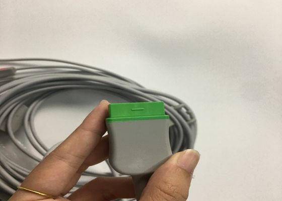 ส่วนสํารองอีเคจี Multi Link สายเคเบิล 3 Lead With Integrated Grabber สายเชือกนํา 3.6M