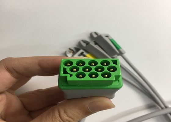 ส่วนสํารองอีเคจี Multi Link สายเคเบิล 3 Lead With Integrated Grabber สายเชือกนํา 3.6M