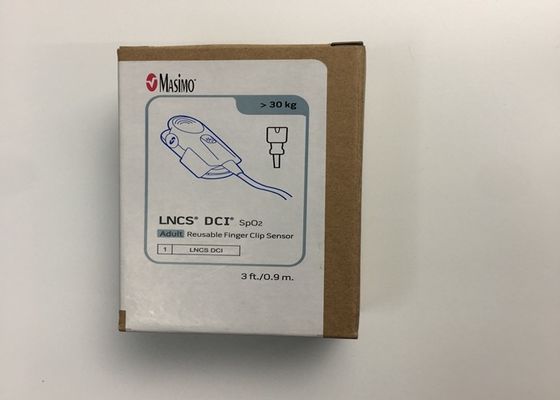 SpO2 Masimo เครื่องตรวจจับคลิปนิ้วมือที่ใช้ได้หลายครั้ง 0.9M 3FT 9 PINS REF 1863