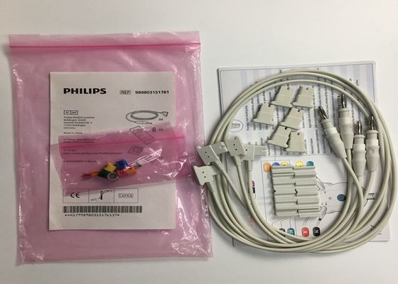989803151761 อุปกรณ์การแพทย์ที่ใช้ได้ 4 สายต่อสําหรับ TC50 Phlip ผู้ป่วยติดตาม