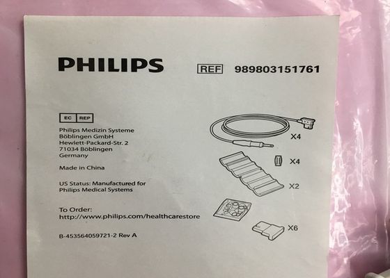 989803151761 อุปกรณ์การแพทย์ที่ใช้ได้ 4 สายต่อสําหรับ TC50 Phlip ผู้ป่วยติดตาม