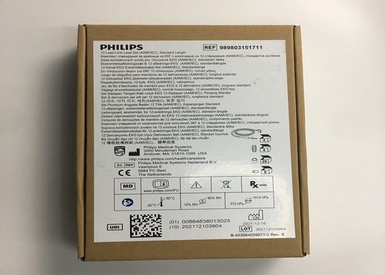 1M 12 Lead ECG Limb Leads 989803151711 สําหรับ PHLIP TC30 TC50 TC70 ติดตามผู้ป่วย