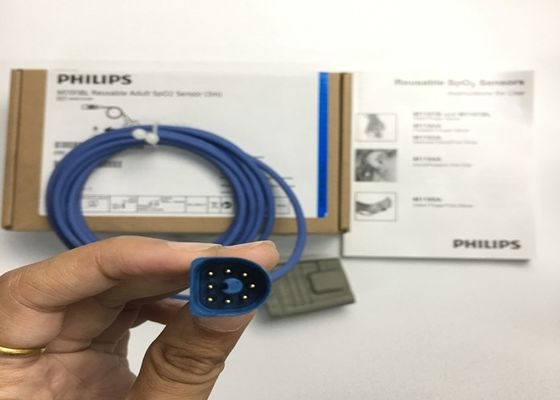 Phlip M1191BL อุปกรณ์การแพทย์อะไหล่ ผู้ใหญ่ SpO2 เซนเซอร์ 3M D Shape 8 ปิน