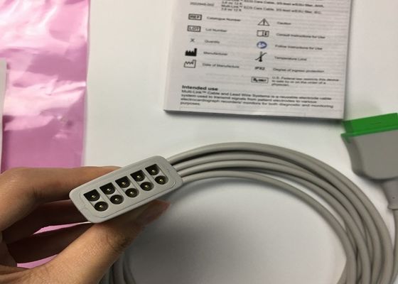 GE ผู้ใหญ่ Multi Link ECG สายไฟนํา 3 สายไฟ 5 สายไฟ 3.6M 12ft 2017003-001