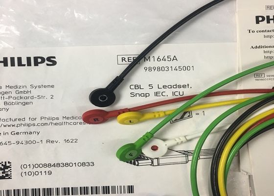 M1645A IntelliVue อุปกรณ์การแพทย์อะไหล่ สายเคเบิล 5 Leadset