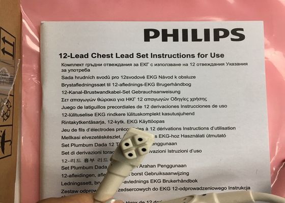 0.75M อุปกรณ์การแพทย์ใช้ได้ 12 Lead Set 989803151671 สําหรับ Phlip TC30 ของเดิม