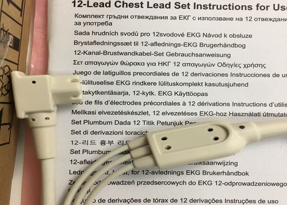 0.75M อุปกรณ์การแพทย์ใช้ได้ 12 Lead Set 989803151671 สําหรับ Phlip TC30 ของเดิม