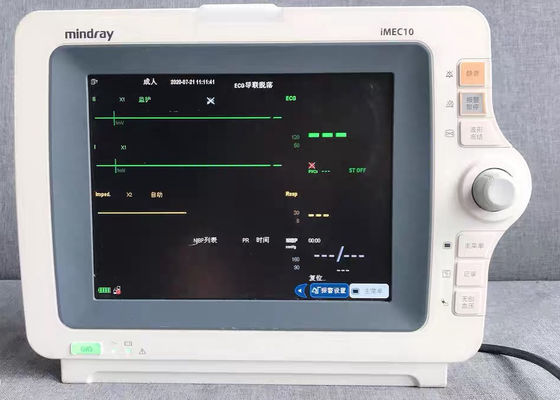 มือสอง Mindray IMEC 10 มอนิเตอร์ผู้ป่วยสําหรับคลินิกโรงพยาบาล