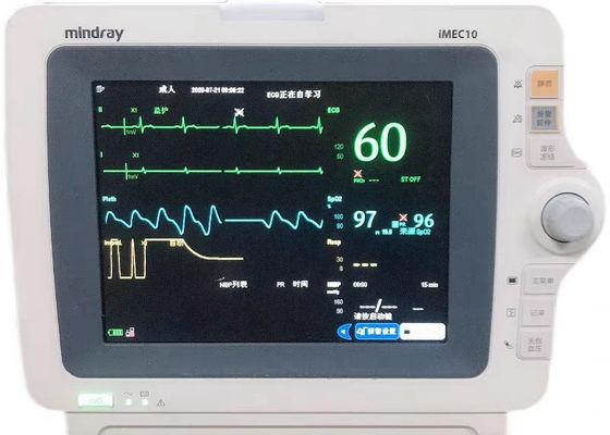 มือสอง Mindray IMEC 10 มอนิเตอร์ผู้ป่วยสําหรับคลินิกโรงพยาบาล
