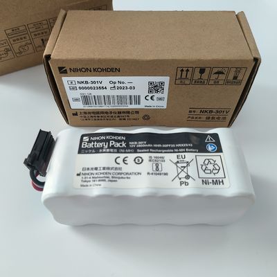 NIHON KOHDEN แบตเตอรี่แพ็ค NKB-301V ความดันนาม 12V 2800mAh Ni-MH