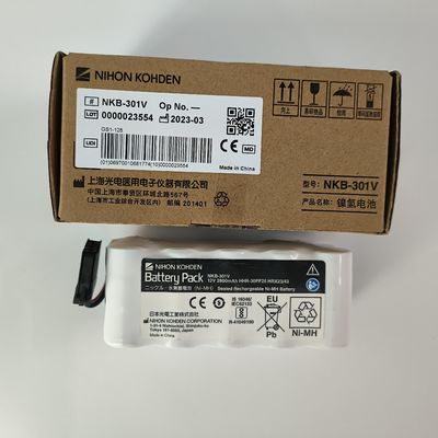 NIHON KOHDEN แบตเตอรี่แพ็ค NKB-301V ความดันนาม 12V 2800mAh Ni-MH