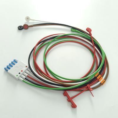 PHILIP โมเนอร์ผู้ป่วย อุปกรณ์การแพทย์ สินค้าใช้ได้ CBL 5 Leadset Snap AAMI ICU REF M1644A 989803144991