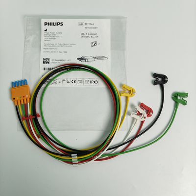 989803125871 อุปกรณ์การแพทย์ที่ใช้ได้ PHILIP มอนิเตอร์ผู้ป่วย CBL 5 แอล์ดเซ็ท Grabber IEC OR REF M1974A