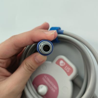 การตรวจสอบยาง US Transducer สําหรับ F2/F3/F6 อัตราการเต้นของหัวใจของลูกทารก US Probe Dual Slot 4 Pin MS3-109301 (D)