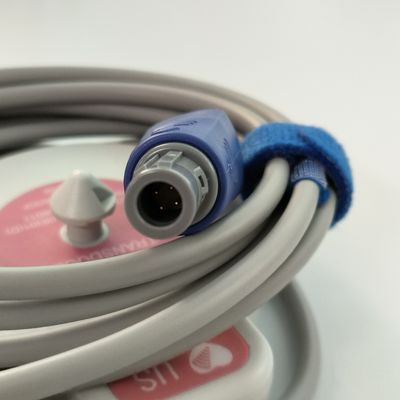 การตรวจสอบยาง US Transducer สําหรับ F2/F3/F6 อัตราการเต้นของหัวใจของลูกทารก US Probe Dual Slot 4 Pin MS3-109301 (D)
