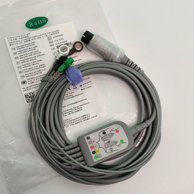 REF EC05DAS061 ติดตามสายหัวใจประกอบ 5 แบบกระดุมกันการลดความสั่น