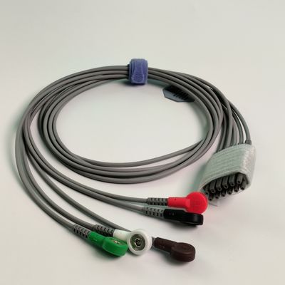IT20 ECG Telemetry Lead Wire Five Lead American Standard Buckle Style REF EL05DASY1 การตรวจสอบความลับของสายไฟฟ้า