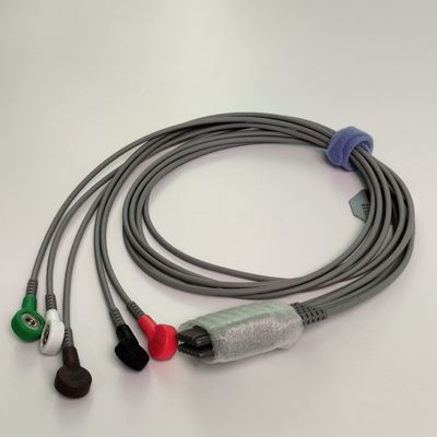 IT20 ECG Telemetry Lead Wire Five Lead American Standard Buckle Style REF EL05DASY1 การตรวจสอบความลับของสายไฟฟ้า