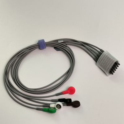 IT20 ECG Telemetry Lead Wire Five Lead American Standard Buckle Style REF EL05DASY1 การตรวจสอบความลับของสายไฟฟ้า