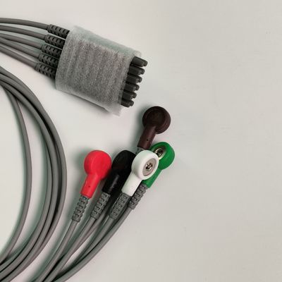 IT20 ECG Telemetry Lead Wire Five Lead American Standard Buckle Style REF EL05DASY1 การตรวจสอบความลับของสายไฟฟ้า