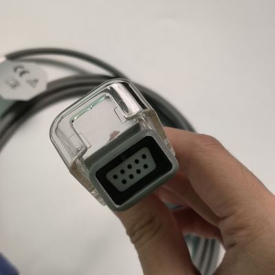 REF SHEC3 สายขยายออกซิเจนเลือด 2M สีฟ้าหัวกลม Single Slot 7 Pin L 2.0 เมตร