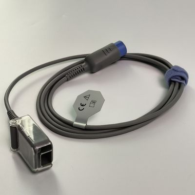 REF SHEC3 สายขยายออกซิเจนเลือด 2M สีฟ้าหัวกลม Single Slot 7 Pin L 2.0 เมตร