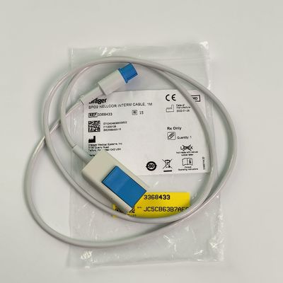 Drager SpO2 เนลคอร์ สายเคเบิล 1M REF3368433 เบอร์มาตรฐาน