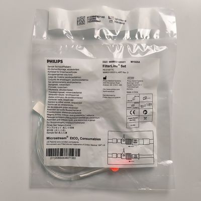 เครื่องตรวจจับท่อการเก็บตัวอย่างคอนโดไซด์ระบายขนาดเล็ก (Micro Flow CO2 Sampling Tube Sensor Adult / Pediatric Drying Tube REF: M1921A Or 989803105541