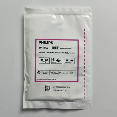 PHILIP Original M1133A เครื่องตรวจจับ SpO2 ครั้งเดียวสําหรับเด็ก / เด็ก / ผู้ใหญ่ REF: 989803128551