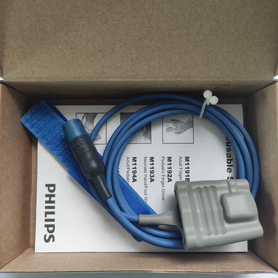 PHILIP แท้ M1191B เครื่องตรวจจับ SpO2 สําหรับผู้ใหญ่ที่ใช้ได้หลายครั้ง (2m) REF:989803144371