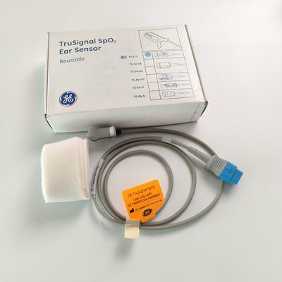 GE Original Datex-Ohmeda TruSignal SpO2 Ear Sensor สามารถใช้งานได้ใหม่ได้ REF: TS-E-D