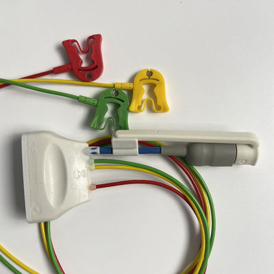 สามแนวทาง European Standard Clamp With Blood Oxygen Connector ECG เครื่องจับเชือก 3 ดํา REF:989803171911