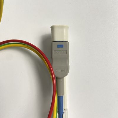 สามแนวทาง European Standard Clamp With Blood Oxygen Connector ECG เครื่องจับเชือก 3 ดํา REF:989803171911