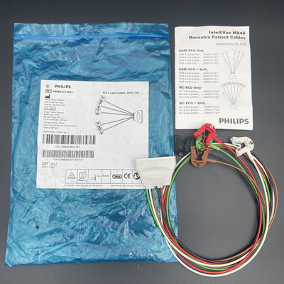 อีเคจี 5-Lead Grabber AAMI Tele REF: 989803171831 สําหรับ IntelliVue MX40 ติดตามผู้ป่วย