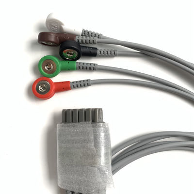 IT20 ECG Telemetry Lead EDAN 5-Lead Snap AHA สามารถใช้งานได้ใหม่ได้ REF: EL05DASY1