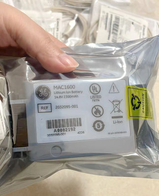 GE MAC1600 แบตเตอรี่เครื่อง ECG 14.8V 2.3Ah 37Wh REF 2032095-001