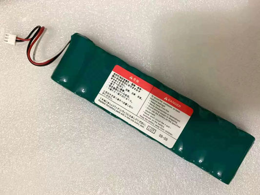 NIHON KOHDEN ECG-1250P, ECG-2110 เครื่องตรวจหัวใจและหัวใจ แบตเตอรี่เดิม สีเขียว หมายเลขสินค้า SB-901D หรือ SB-901DC