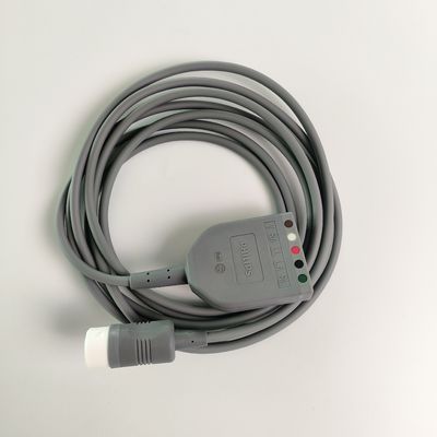 PHILIP แอริจินัล เอฟฟิเซีย 3/5 ECG ทรังเคเบิล, AAMI/IEC. REF 989803160641