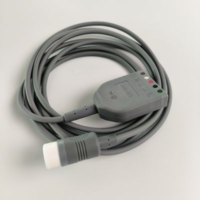 PHILIP แอริจินัล เอฟฟิเซีย 3/5 ECG ทรังเคเบิล, AAMI/IEC. REF 989803160641