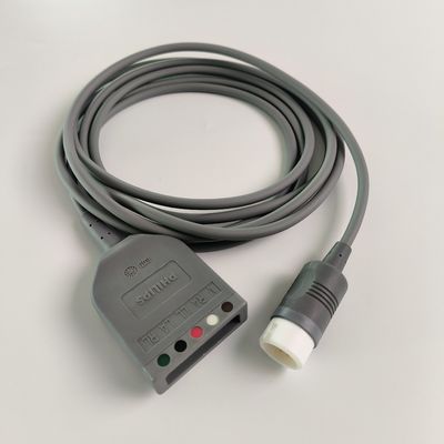 PHILIP แอริจินัล เอฟฟิเซีย 3/5 ECG ทรังเคเบิล, AAMI/IEC. REF 989803160641